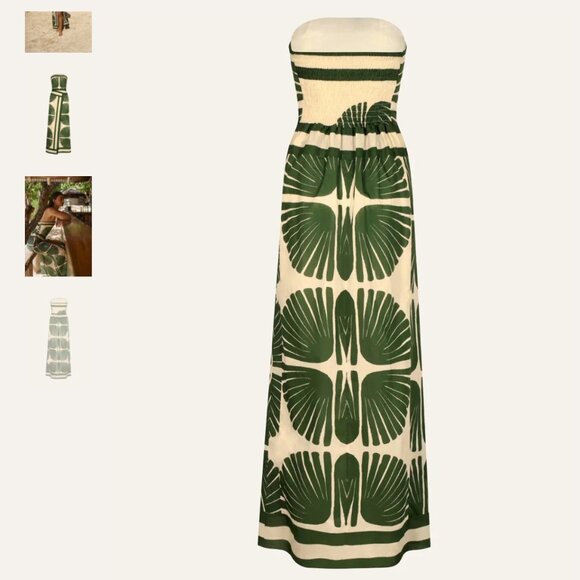 NWT Johanna Ortiz Ancient Peru Dress in Green Size 2 - Picture 5 of 11